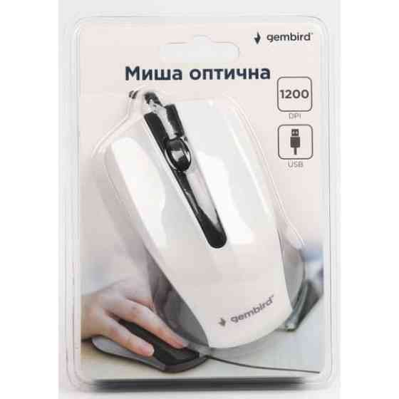 Мишка GEMBIRD MUS-101-W White Харків
