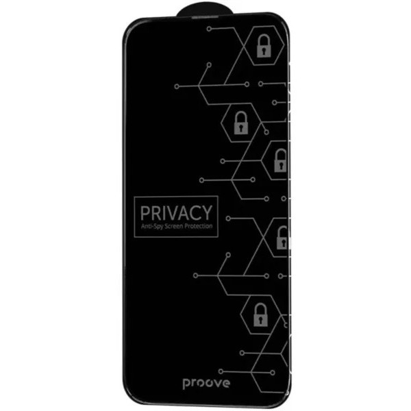 Захисне скло Proove Privacy для iPhone 16 Black (PGPPRI160001) (Код товару:41434) Харків - зображення 1