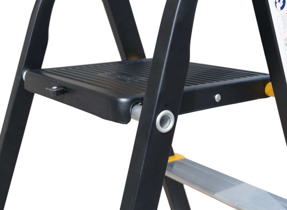 Лестница алюминий/сталь MASTERTOOL 6 ступеней h=1282 мм max 150 кг 79-1206 Харків - зображення 4