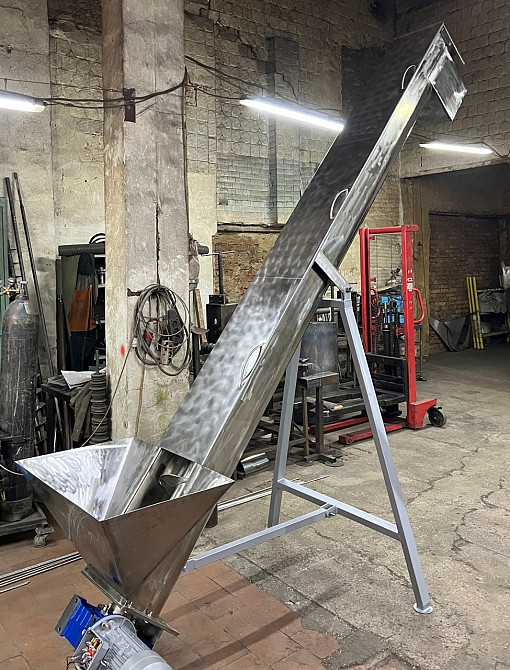 Шнековые винтовые транспортеры в желобе из нержавеющей стали Полтава - зображення 6