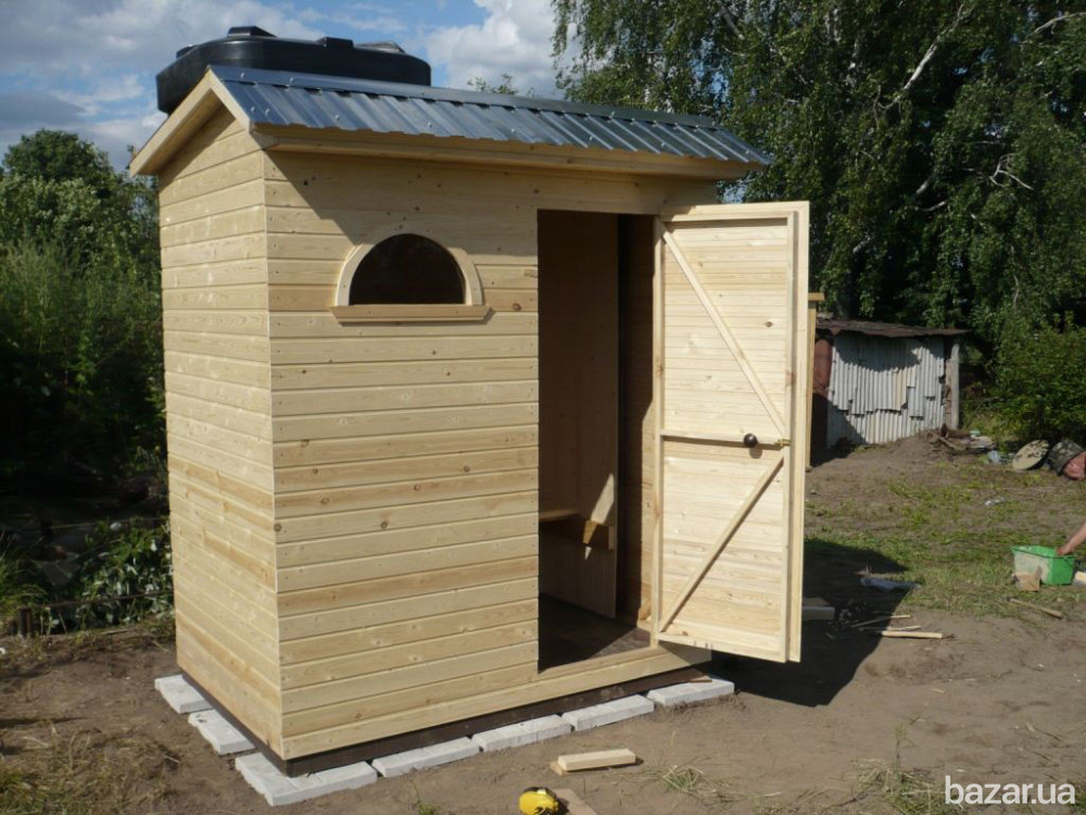 Деревянный туалет. Летняя душевая кабина. Дачный душ. Дачный туалет. Київ - зображення 3