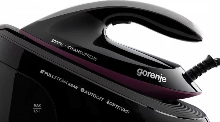 Утюг с парогенератором Gorenje SUPREME SGD3000BKV 3000 Вт черный Київ - зображення 6