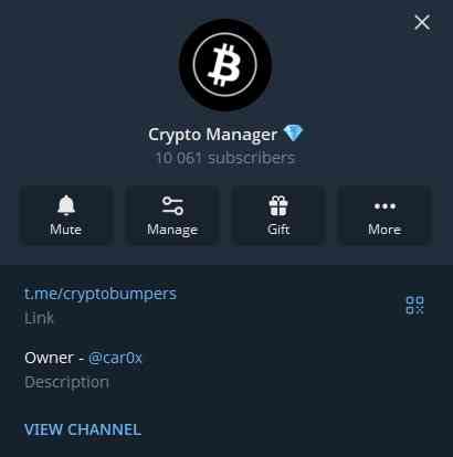 Телеграм-канал Crypto Manager Київ