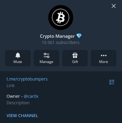 Телеграм-канал Crypto Manager Київ - зображення 1