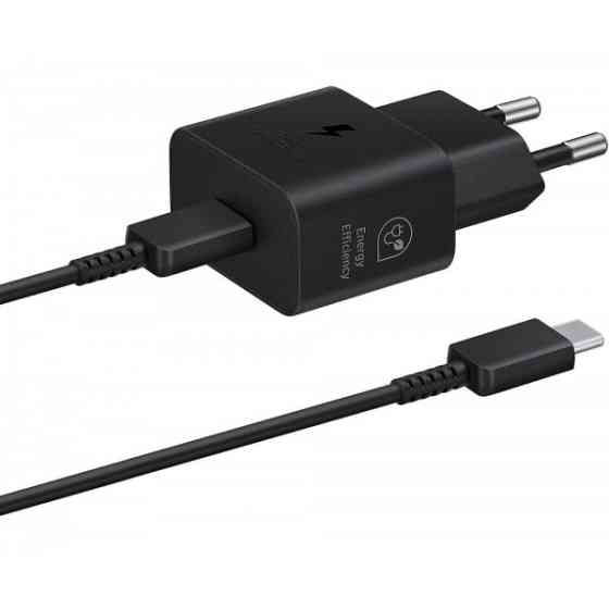Мережевий зарядний пристрій Samsung 25W Travel Adapter + cable Type-C Black (EP-T2510XBEGEU) (Код то Харків