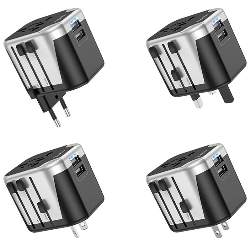 Сетевой универсальный переходник Hoco AC5 Level 2USB+Socket Херсон - изображение 11