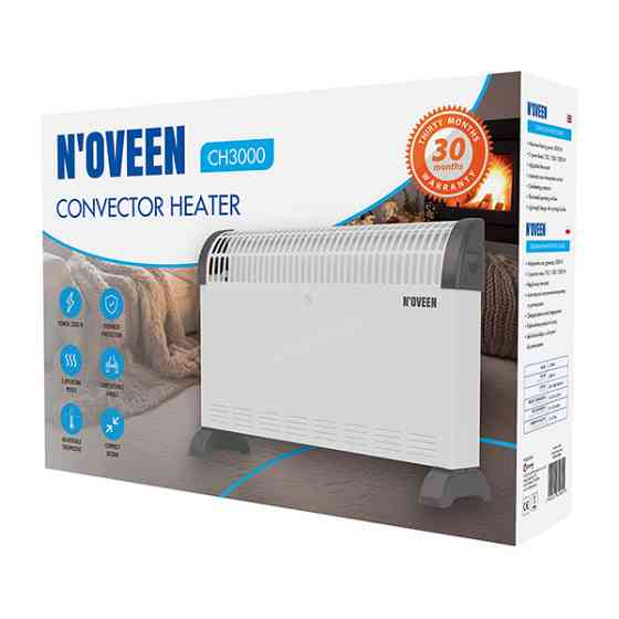 Конвектор Noveen CH3000 2000 Вт на 20 кв.м белый Одесса