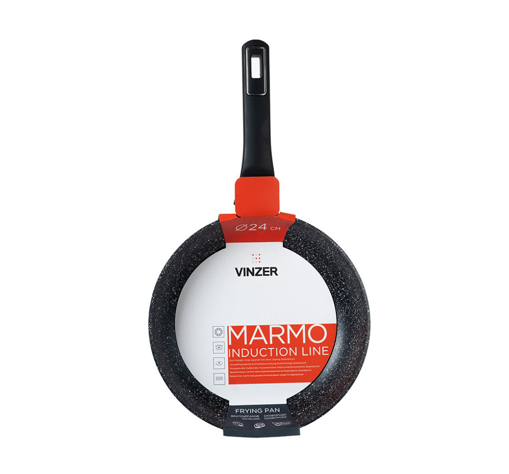 Сковорода антипригарная VINZER Marmo 24 см (50413) Одеса - зображення 1