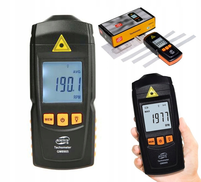Тахометр бесконтактный (2,5-99999 об/мин) BENETECH GM8905 Харків - зображення 8