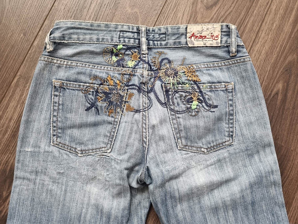 Продам женские джинсы р.46 с вышивкой Киев - изображение 5