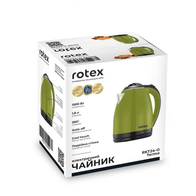 Электрочайник Rotex Termo RKT24-O 1.8 л зеленый Київ - зображення 7