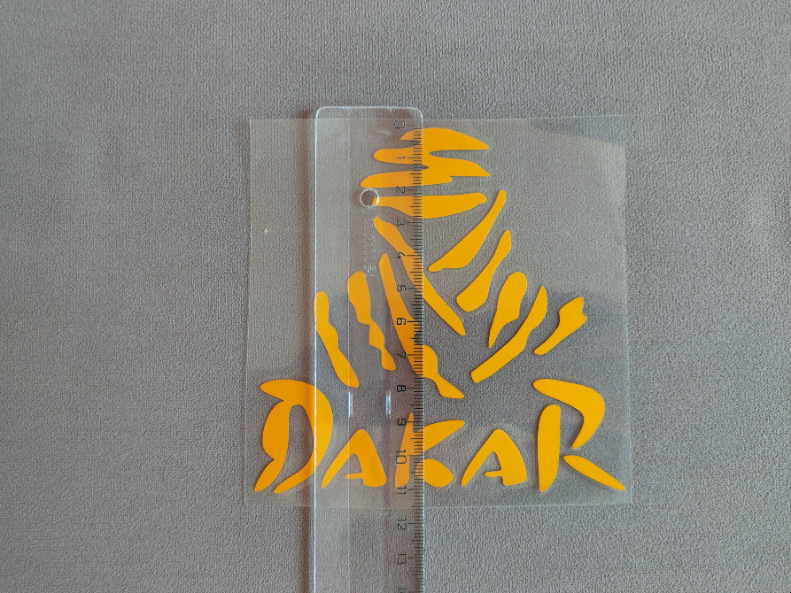Наклейка Дакар Жёлтая светоотражающая на авто-мото Київ - зображення 8