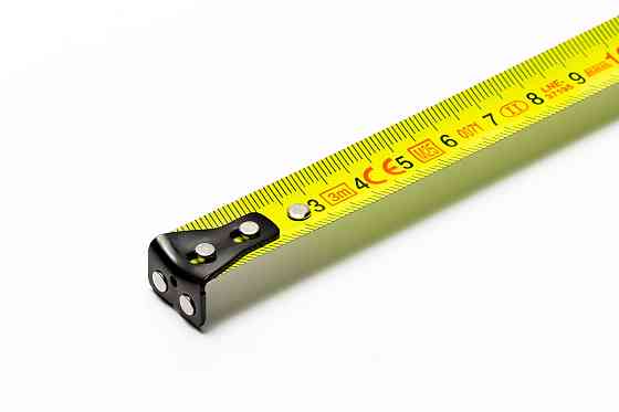 Рулетка WERTVOLL 3 м х 16 мм с магнитами фиксатор полотна покрытие TPR нейлоновое покрытие MS-2316 Харків