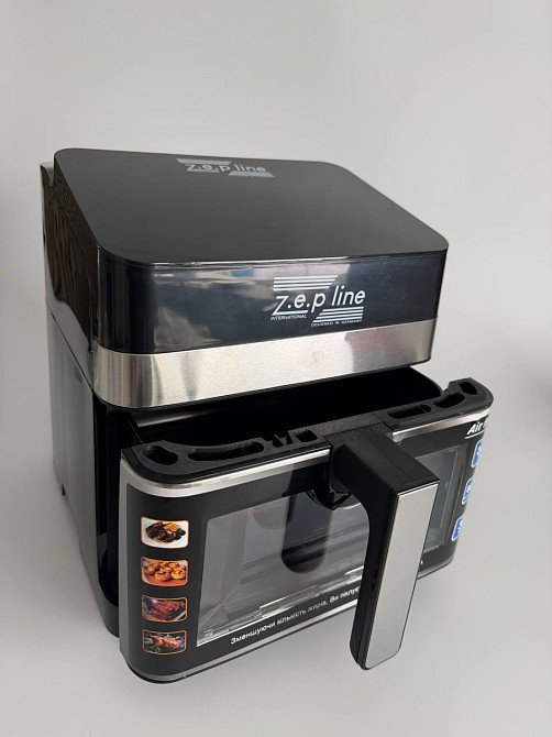 Аэрогриль мультипечь на два тэна с силиконовой формой Zepline ZP-00343 13 л 4200 Вт Київ - зображення 9