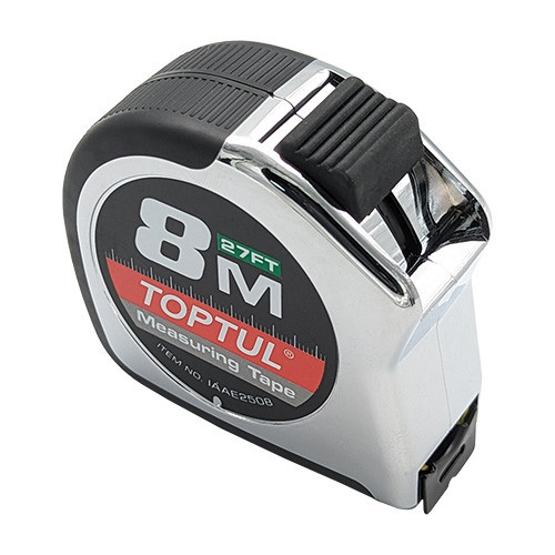 Рулетка профессиональная 8м*25мм TOPTUL IAAE2508 Харків - зображення 1