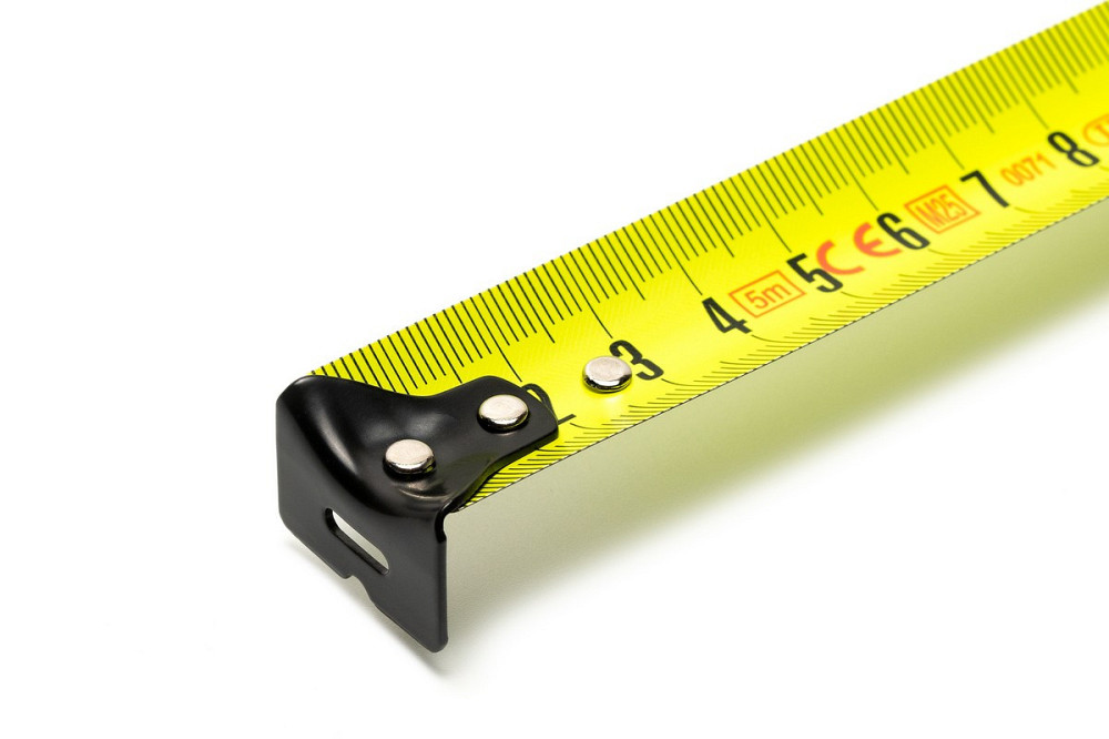 Рулетка WERTVOLL 5 м х 27 мм фиксатор полотна кнопка STOP покрытие TPR нейлоновое покрытие противоск Харків - зображення 7