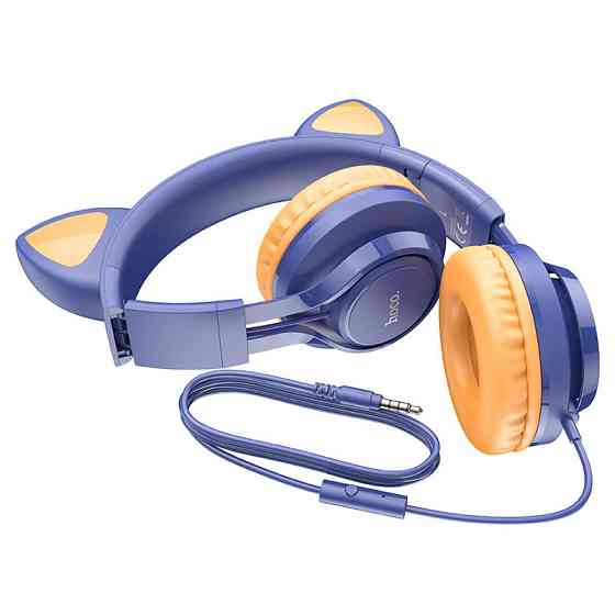 Накладные наушники Hoco W36 Cat ear (3.5mm/1.2m) Херсон