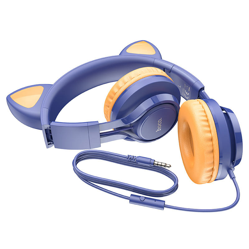 Накладные наушники Hoco W36 Cat ear (3.5mm/1.2m) Херсон - изображение 3