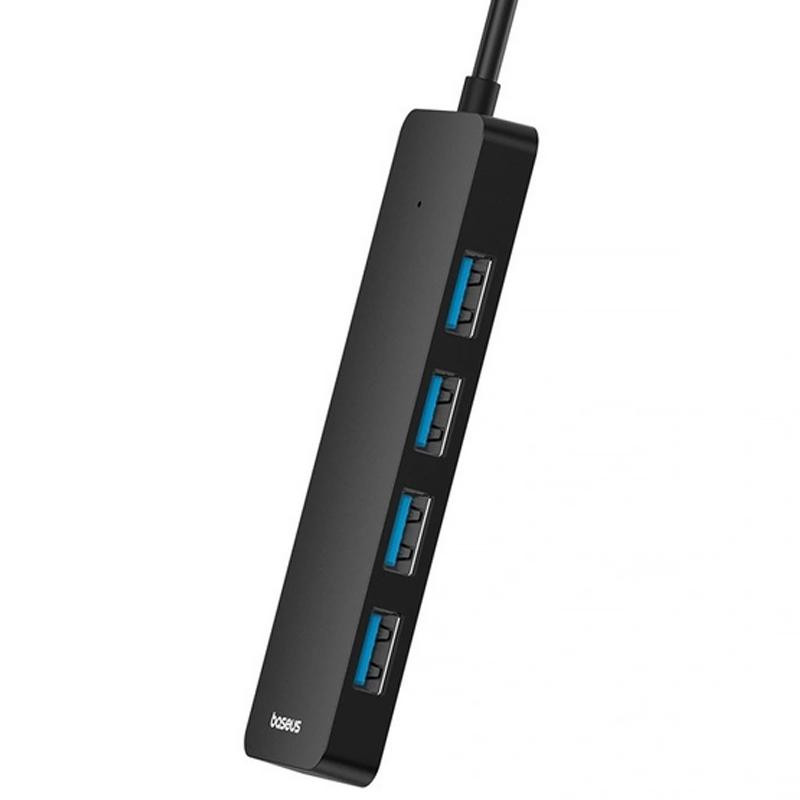 Переходник HUB Baseus UltraJoy Series 4-Port (USB-A to 4xUSB3.0+Type-C) (0.5m) (B0005280B811-04) Херсон - зображення 3