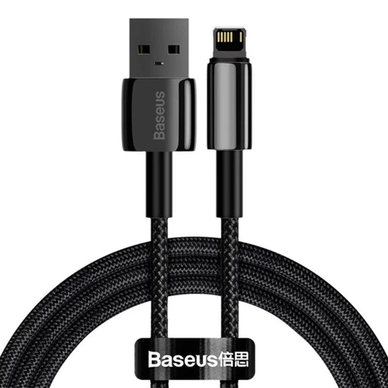 Дата кабель Baseus Tungsten Gold USB to Lightning Cable 2.4A (2m) (CALWJ-A0) Херсон - зображення 1
