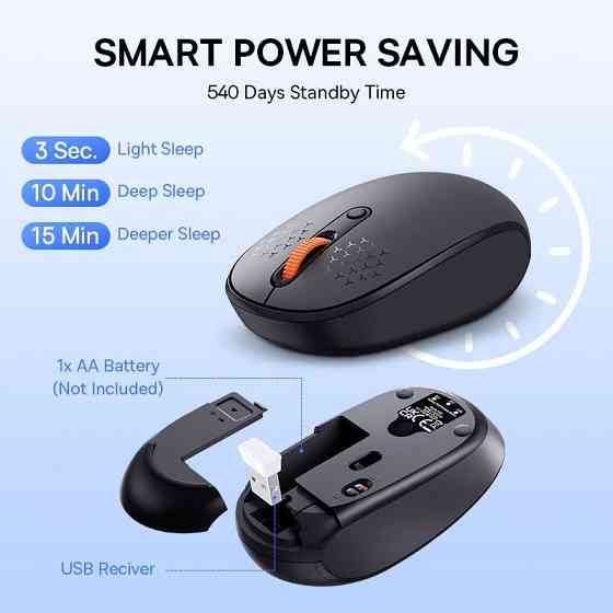 Мышь беспроводная Baseus F01B Tri-Mode Bluetooth + 2.4G (B01055503833) Херсон