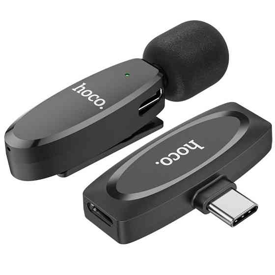 Петличный беспроводной микрофон Hoco L15 Crystal Type-C Херсон