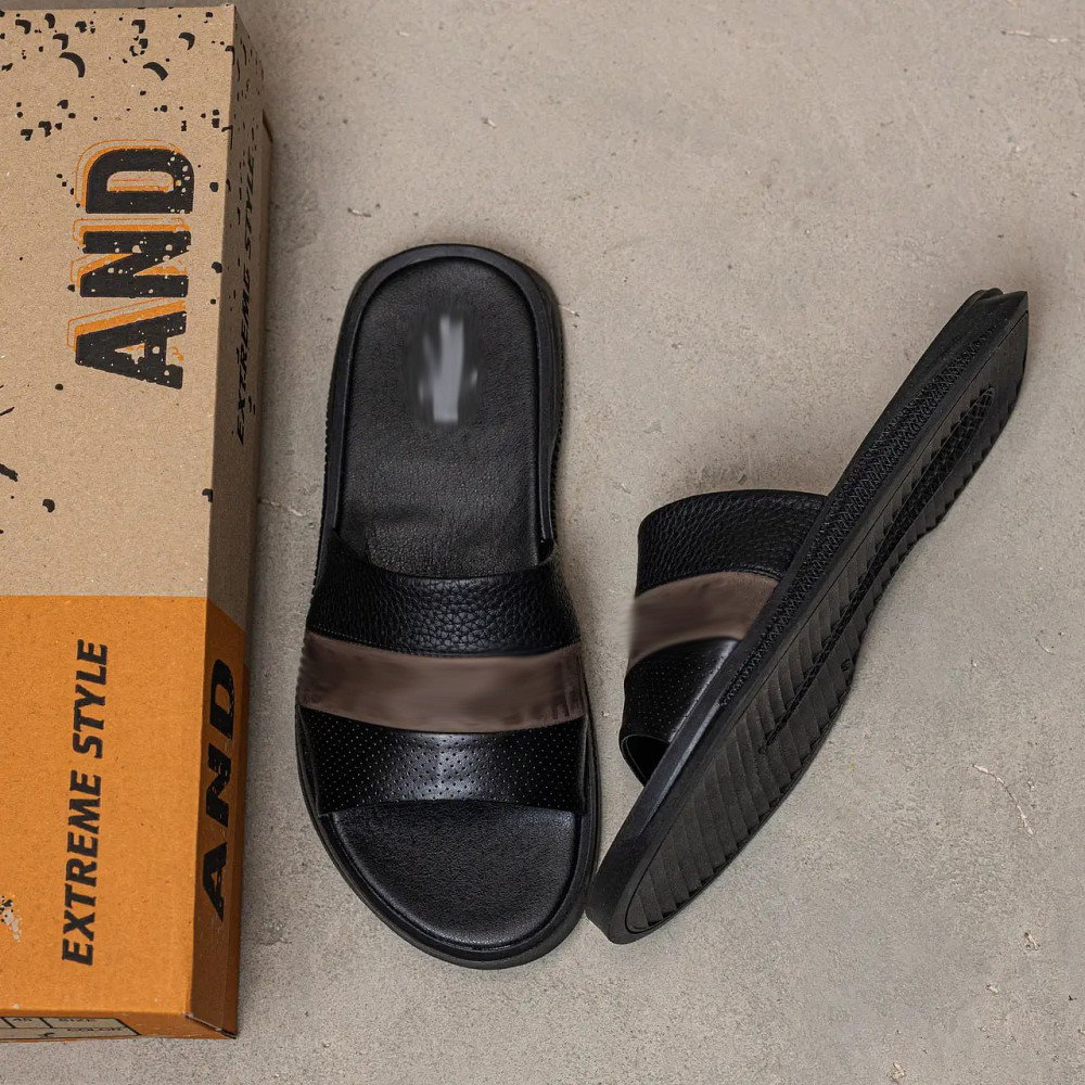 Мужские кожаные  летние шлепанцы-сланцы Київ - зображення 6