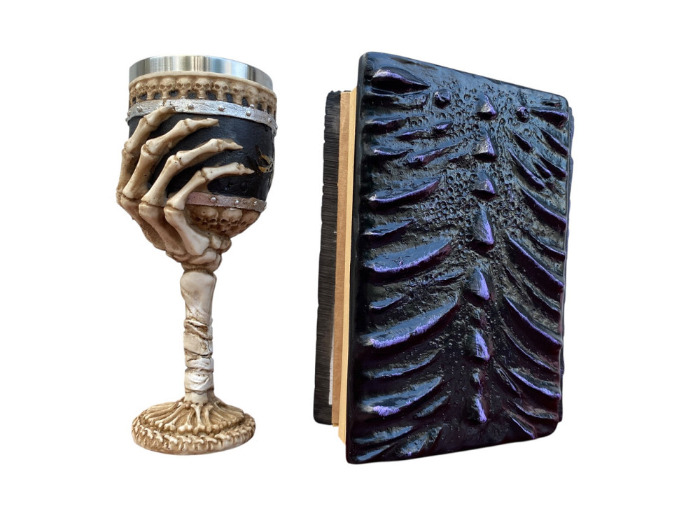 Подарочный набор Бокал 3 Рука с Черепами и блокнот 3 «Око Иллюзий» Київ - зображення 4