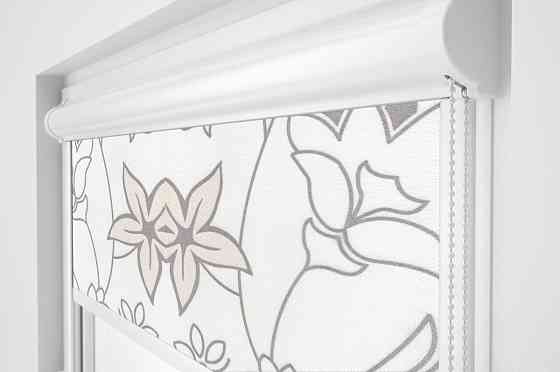 Рулонна штора Rolets Квіти 2-52731-2000 200x170 см закритого типу Біла Киев