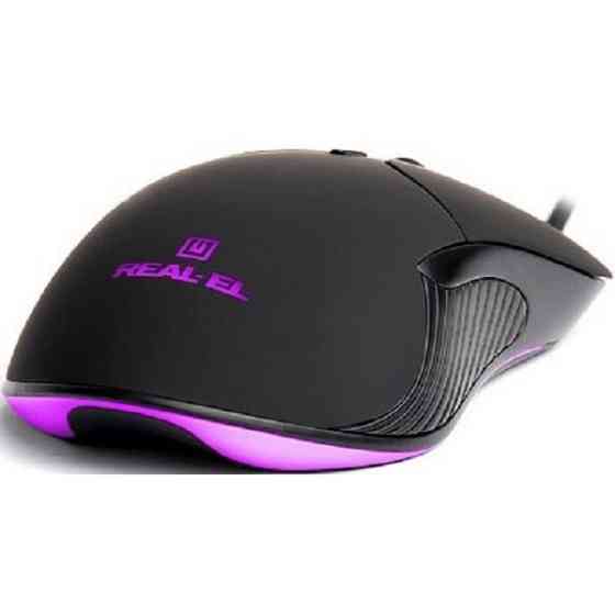 Мишка REAL-EL RM-295 USB Black (EL123200031) Харків