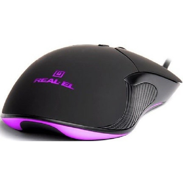 Мишка REAL-EL RM-295 USB Black (EL123200031) Харьков - изображение 5
