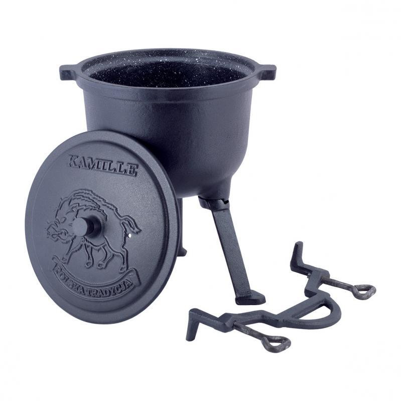 Казан чугунный Kamille 10 л KM 4802V Одесса - изображение 9