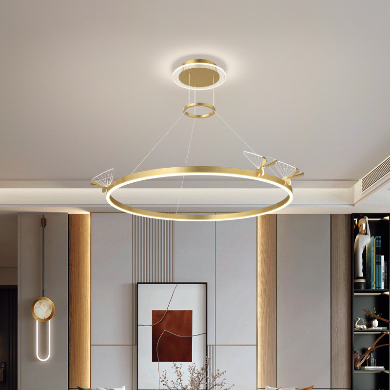 Люстра стельова LED C18/700-gd-k Золото 40-170х70х70 см. Київ - зображення 1