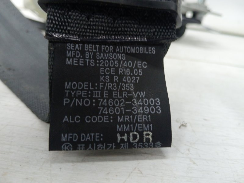 Ремень безопасности передний левый SsangYong Korando C200 2.0 DIESEL D20DT 2010 (б/у) Киев - изображение 4