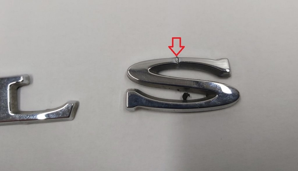 Эмблема "MODEL S" крышки багажника Tesla model S, model S REST 1013738-00-C Київ - зображення 5