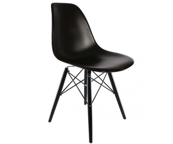 Стілець Тауер Вуд пластиковий чорний колір Дніпро - зображення 3