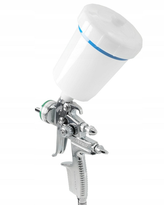 Краскопульт с верхним бачком HVLP 600мл, 1,8мм ITALCO H-3003-1.8 Харків - зображення 5