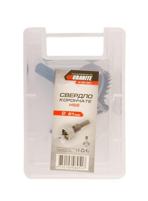 Сверло корончатое GRANITE HSS 51 мм 6-08-051 Харків - зображення 2