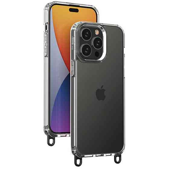 Чехол TPU Transparent with Straps для Apple iPhone 12 Pro Max (6.7") Херсон