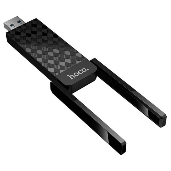 Wi-Fi адаптер Hoco HI34 WiFi6 Black (Код товару:42540) Харьков - изображение 4