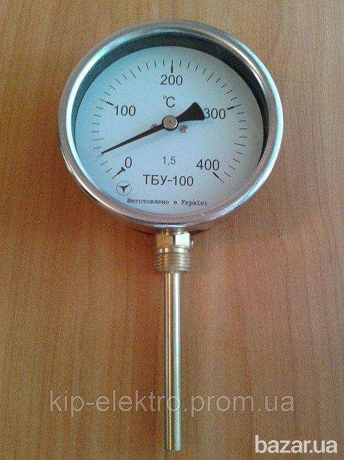 Термометр биметаллический радиальный ТБУ-100 (ТБУ 100, ТБУ100, ТБ-100, ТБ 100, ТБ100, ТБП) Київ - зображення 1