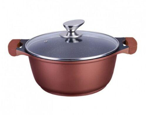 Каструля зі скляною кришкою Bohmann BH-15024-brown 5 л 24 см Киев - изображение 1