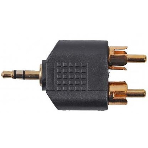 Перехідник Cablexpert 3.5 мм - 2хRCA (M/M), чорний (A-458) (Код товару:39655) Харьков - изображение 3