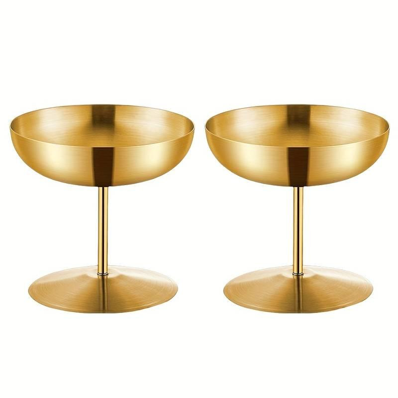 Чаши Leeseph для закусок и десертов золото 2шт по 150мл Одеса - зображення 1