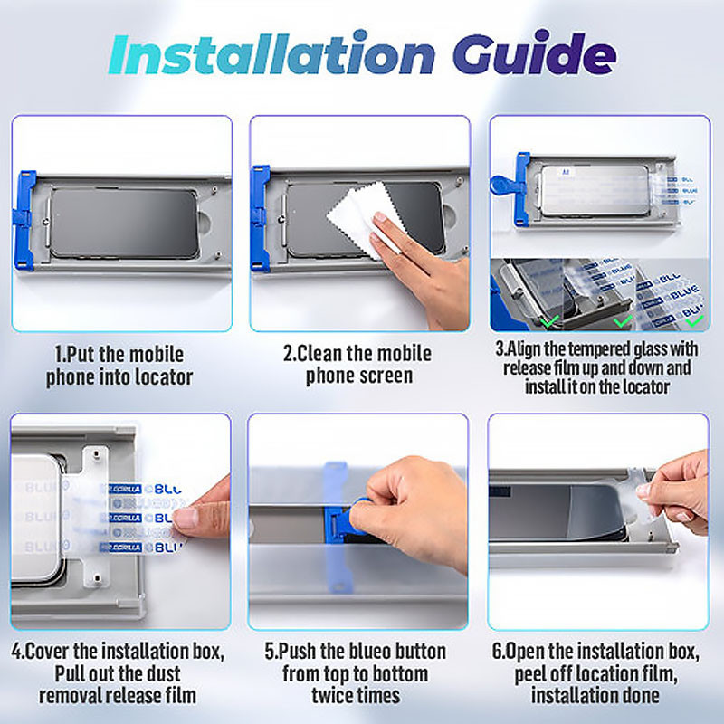 Защитное 3D стекло Blueo Hot Bending для Apple iPhone 16 Pro Max (6.9") (+ аппликатор) Херсон - изображение 2