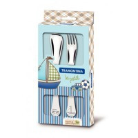 Дитячий набір Tramontina BABY Le Petit blue 2 предмета Київ - зображення 1