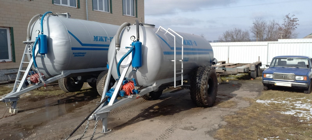 Причіп-бочка МЖТ-8 вакумна для навозу з розкидачем 12-14м Белая Церковь - изображение 4