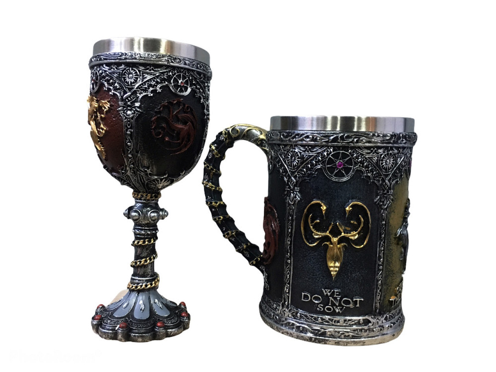 Подарочный Набор Гуртка Чашка Бокал 3 Волк Подарок (код 00518) Київ - зображення 1