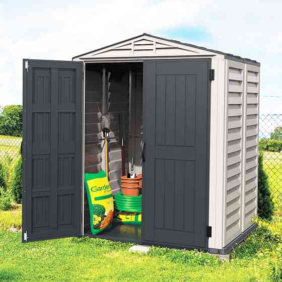 Сарай пластиковый YardMate 171x171x210 см темно-серый Киев