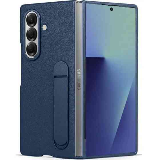 Кожаный чехол Leather Case (AAA) with stand для Samsung Galaxy Z Fold7 Херсон